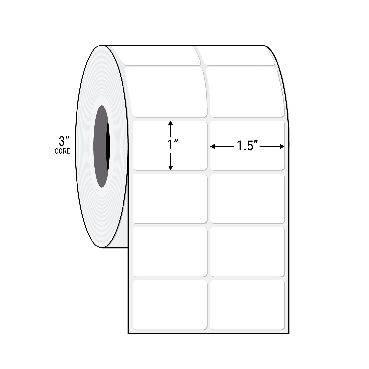 Thermal Transfer Labels on rolls