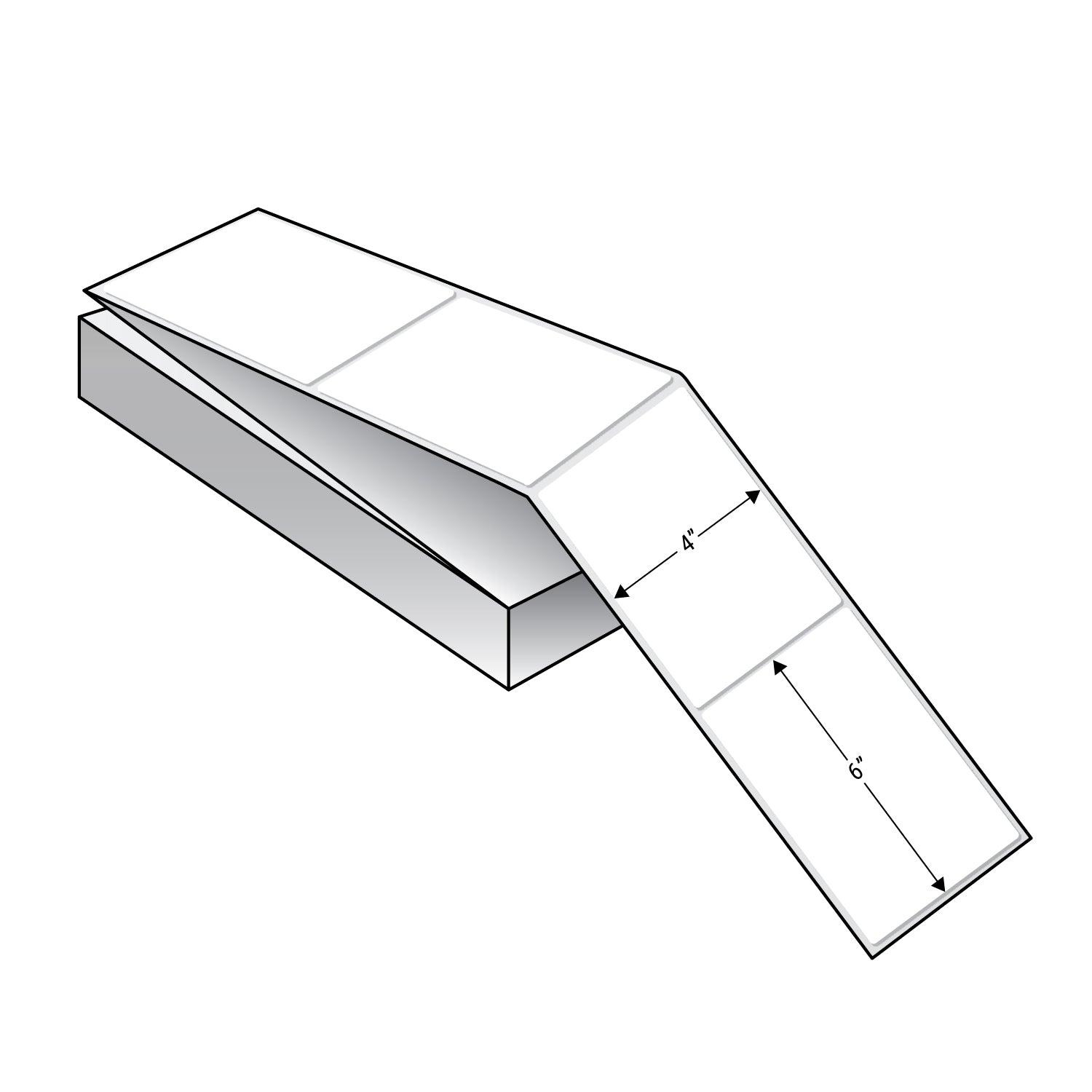 Direct Transfer Labels Folded