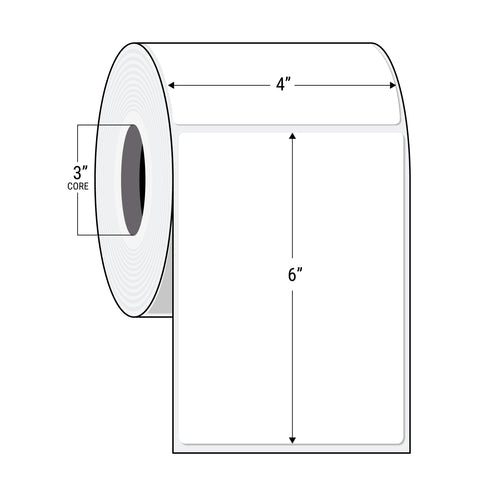 Direct Transfer Labels on rolls 3"