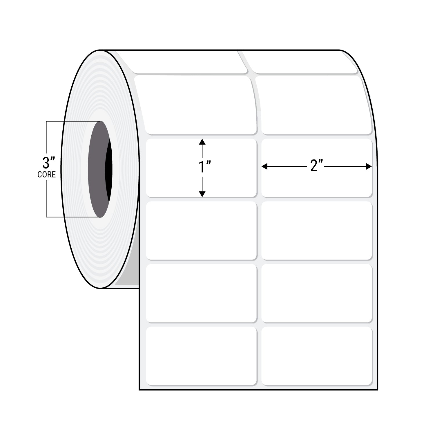 Thermal Transfer Labels on rolls