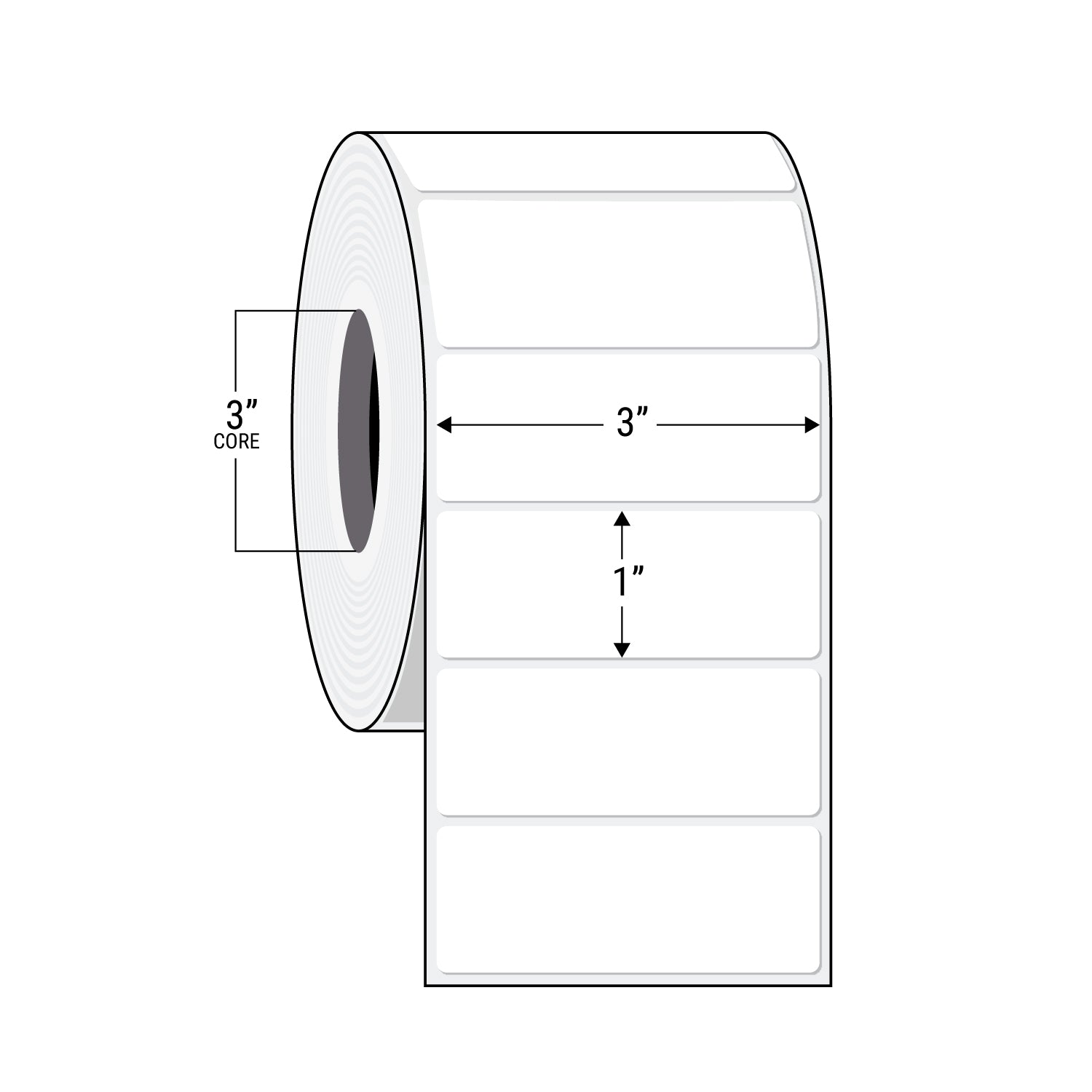 Thermal Transfer Labels on rolls