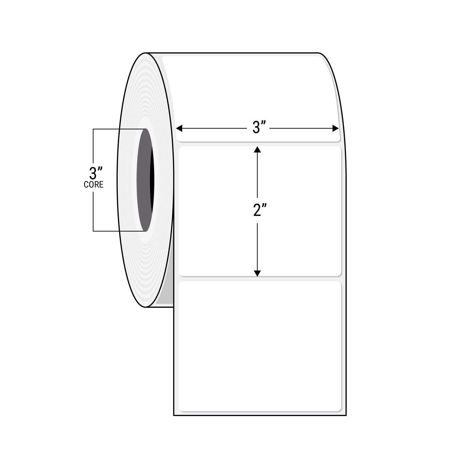 Thermal Transfer Labels on rolls