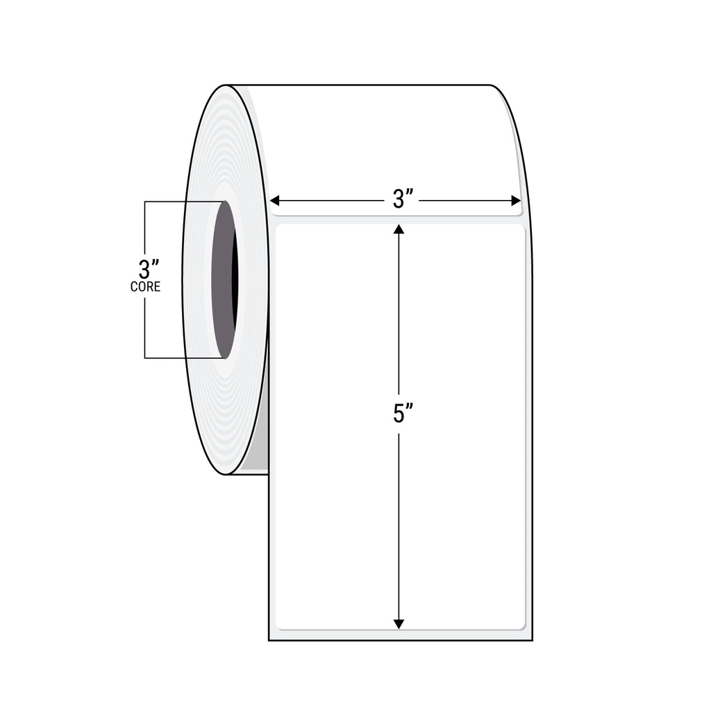 Direct Transfer Labels on rolls 3"