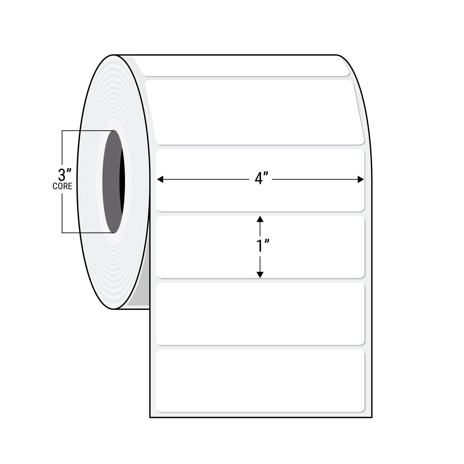 Thermal Transfer Labels on rolls